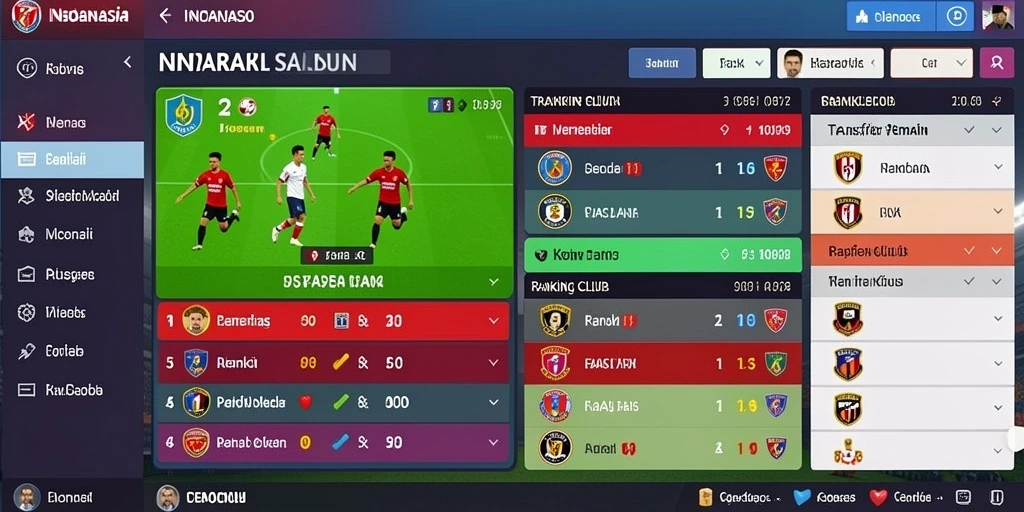 Statistik pertandingan yang jelas dan informatif.