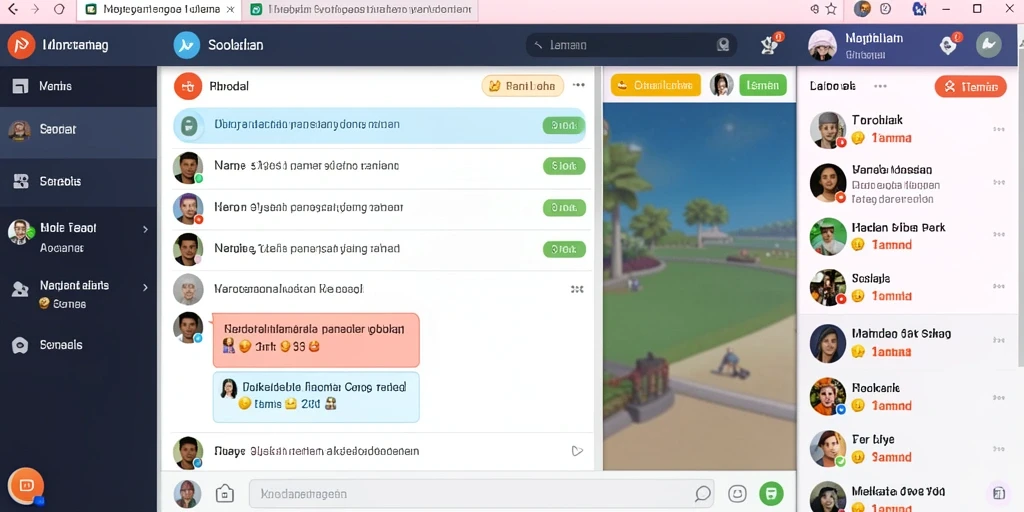 Fitur komunitas yang memungkinkan interaksi antar pemain.